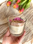 Świeca Sojowa Prezent Dzień Babci KWIATY Duża 300 g La vie