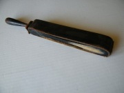 Skórzany pas do ostrzenia brzytwy antyk