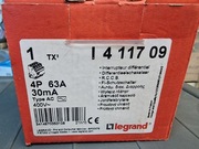 LEGRAND Wyłącznik różnicowoprądowy 4P 63A 30mA TX3 typ AC