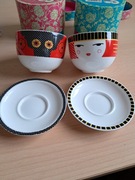 Porcelanowe małe filiżanki - 2 sztuki