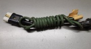 Kabel połączeniowy, oryginalny, vintage, PRL, w oryginalnym splocie