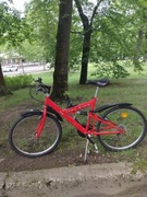 Ital bike "26 rama m przezutki przod3 tył6 czerwony stan bdb-