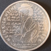 Niemcy. 10 marek 1997 D Heinrich Heine – SREBRO