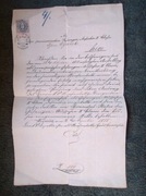 Przedwojenny dokument Zakład Karny Wiśnicz 