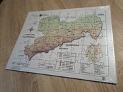 Puzzle z mapą Saksonii (Freistaat Sachsen)