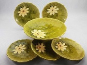 Villeroy & Boch – komplet deserowy „Water Lily” – patera + 5 talerzyków, 