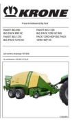 Instrukcja obsługi Krone Big Pack 890, 1270, 1290 