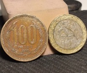 Chile 100 pesos 1996 i 2006 2 szt