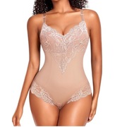 Damskie Body Koronkowe Body Modelujące Śliczne Rozmiar L