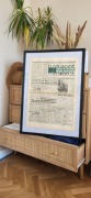 Plakat - Oryginalna gazeta PRL 70x50cm - Dekoracja Retro - Antyk