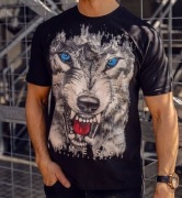 Koszulka bawełniana z wilkiem 