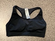 Czarny biustonosz, stanik sportowy Decathlon rozmiar XL !