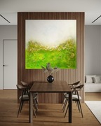 Obraz Grassland 100x100 Abstrakcja akry struktura