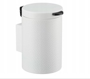Kosz na śmieci 3L naścienny do powieszenia biały malowany prążkowo