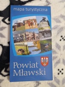 Powiat Mławski mapa laminowana 