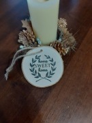 Drewniana zawieszka, home sweet home. 