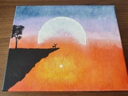 Obraz na płótnie - Jelonek ver2 - świeci!