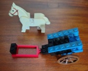 Lego Castle 6055 alternatywny wóz + biały koń