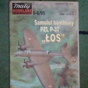 Mały Modelarz 5-6/95 PZL P-37 ŁOŚ +lasery   