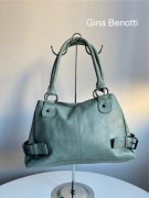 Torebka na ramię Gina Benotti eco skóra unikat turkus piękna miejska nowa