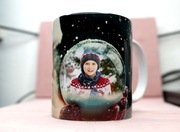 Kubek z Twoim zdjęciem i Mikołajem  330ml