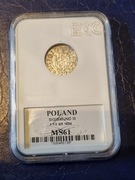 Polska, półtorak 1624 MS61 Zygmunt III Waza srebro 