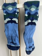 SKARPETY NARCIARSKIE dla dzieci WEDZE 31/34 Wełna niebieskie moro