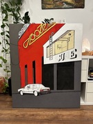 Obraz 120x100cm PRL, społem, volvo, modern, design, architektura, 