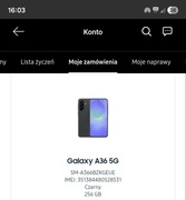 Samsung A36 8/256GB czarny nowy nie otwierany.