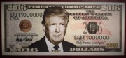 Banknot ,,Donald Trump na prezydenta,,. Wybory 2016 w USA