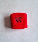 Club No 1 Nowa frotka opaska na nadgarstek czerwona sportowa