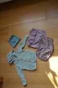 zestaw ubrań dla dziewczynki 9-12 m 80cm Newbie