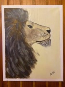 Lew - obraz akrylowy na płótnie