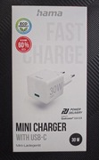 Hama Ładowarka sieciowa Mini USB-C 30W biała (201998)