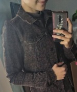 Jesienna kurtka jeansowa Vila Animal Jacket Denim