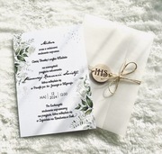 Zaproszenie IHS ze sznurkiem