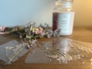 Zakładka do książki handmade suszki suszone kwiaty