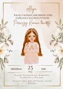 Zaproszenie Komunijne, Kartka Komunijna, Pamiątka, Pierwsza Komunia