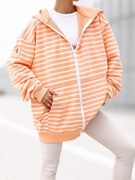 BLUZA DRESOWA Z KAPTUREM PRĄŻKI NOWOŚĆ KOLORY WIOSNA 