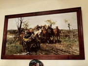 Obraz spotkanie na moście Józef Brandt