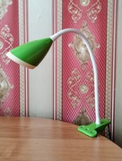 Lampka na biurko LED z klipsem lampa 3.2W zasilacz sprawna zielona
