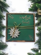 kartka świąteczna zielona