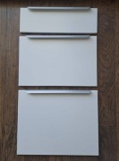 IKEA Faktum - fronty szufladowe Aplared białe matowe 40cm - komplet 3szt