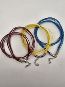 3szt baza nośnik naszyjnika 5 sznurków woskowanych 44cm