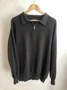 sweter rozpinany zielony half zip yves saint lauren ysl old money style 90s
