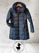 Kurtka długa Save The Duck – granatowa, lekka i ekologiczna! Rozmiar M