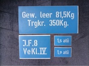 IF8 infanterykarren Szablony do napisów na wózek