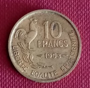 FRANCJA  10 franków 1953   / CZYTAJ  OPIS /