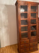 Witryna kolonialna, lite drewno egzotyczne