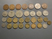 Stare monety Jerzy V Jerzy VI Imperium brytyjskie 36 sztuk